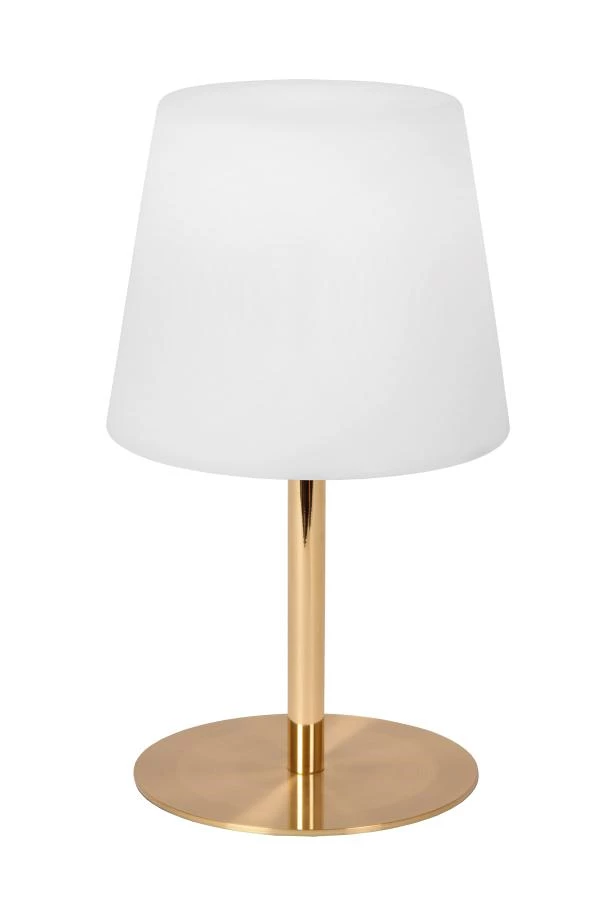 Lucide TYON - Rechargeable Table lamp Indoor/Outdoor - Battery pack - Ø 15 cm - LED Dim. - IP65 - Matt Gold / Brass - detail 2